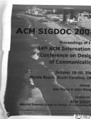 ACM SIGDOC 2006 Proceedings of the 24th ACM International Conference on Design of Communication : October 18-20, 2006, Myrtle Beach, South Carolina, USA