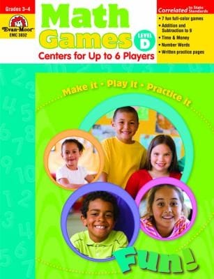 Math Games Level D Grades 34