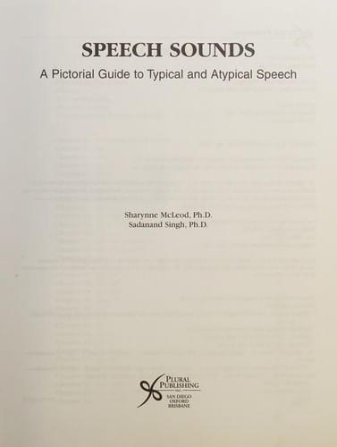 Speech sounds: a pictorial guide to typical and atypical speech