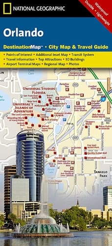 National Geographic Orlando Destinationmap City Map & Travel Guide