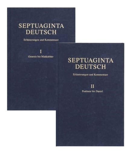 Septuaginta Deutsch Erlauterungen und Kommentare