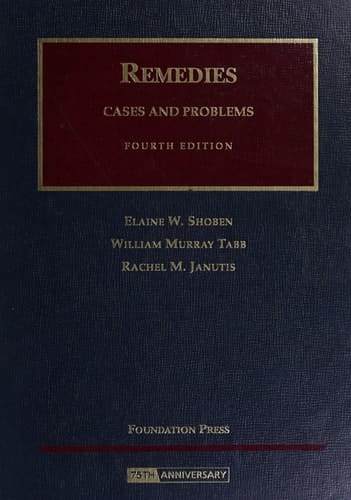 Remedies, Cases and Problems (University Casebook Series)