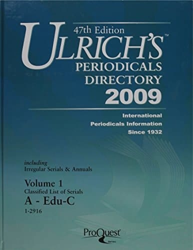 Ulrich's Periodical Directory 2009