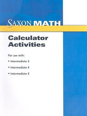 Saxon Math Calculator Activities Intermediate 35