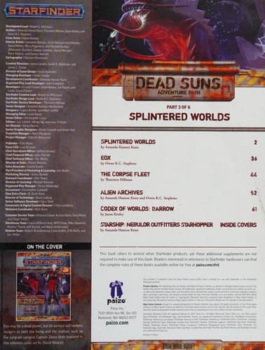 Splintered Dead Suns Adventure Path - Splintered Worlds