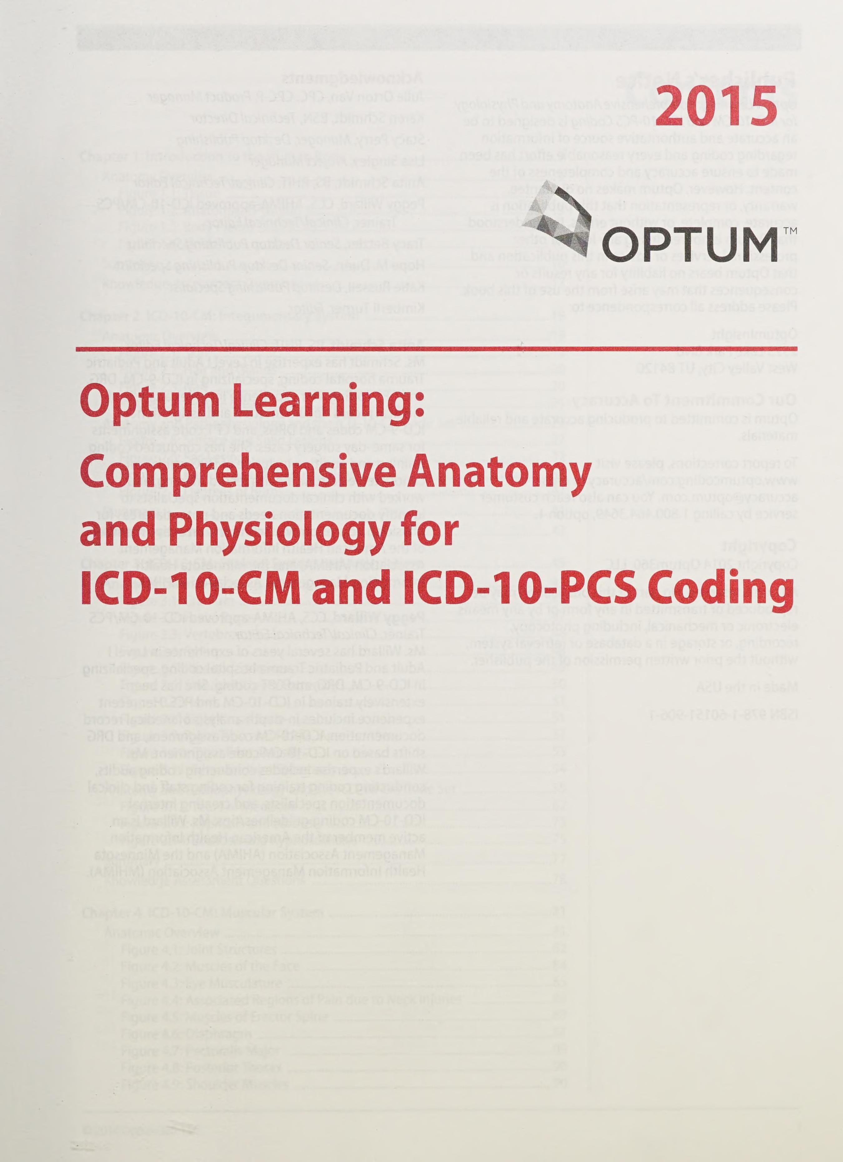 Comprehensive Anatomy and Physiology for ICD-10-CM and -PCs Coding, 2015