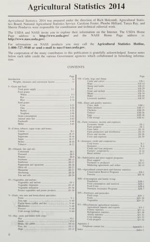 Agricultural Statistics 2014