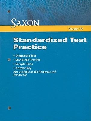 Saxon Math Geometry Standardized Test Practice Grade 912