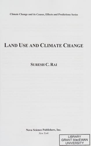 Land Use and Climate Change