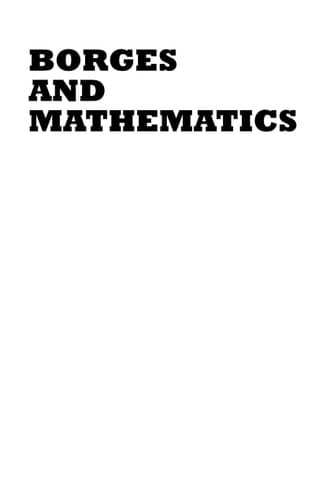 Borges and mathematics