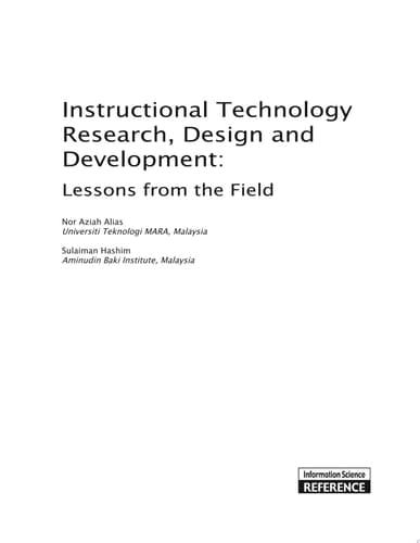 Instructional Technology Research, Design and Development