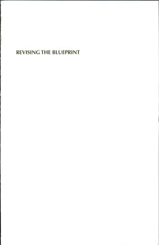 Revising the blueprint