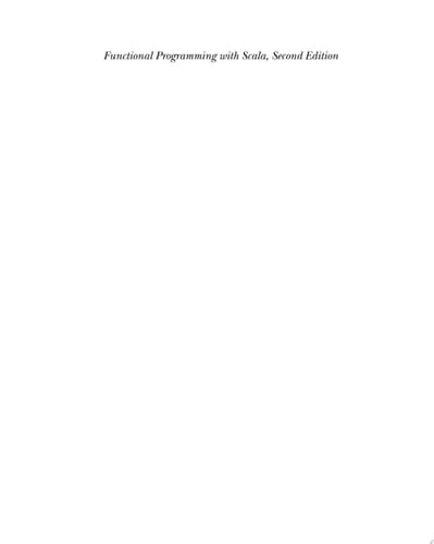 Functional Programming in Scala, Second Edition