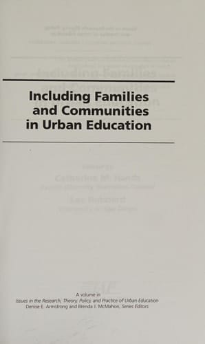 Including Families and Communities in Urban Education