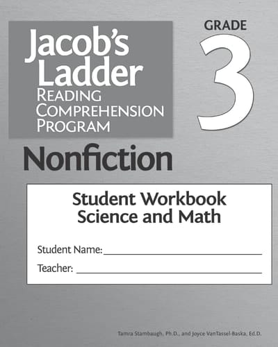 Jacob's Ladder Reading Comprehension Program Nonfiction Grade 3, Student Workbooks, Science and Math (Set Of 5)
