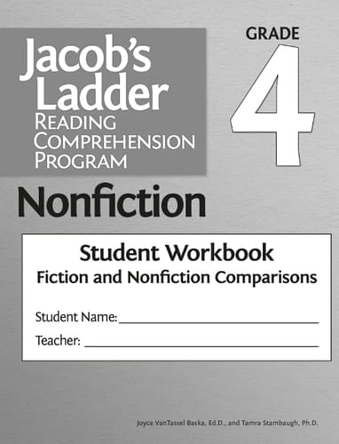 Jacob's Ladder Reading Comprehension Program Nonfiction Grade 4, Student Workbooks, Fiction and Nonfiction Comparisons (Set Of 5)