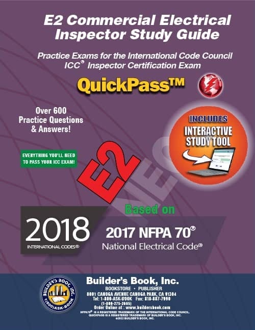 E2 Commercial Electrical Inspector QuickPass Study Guide Based On 2017 NFPA 70