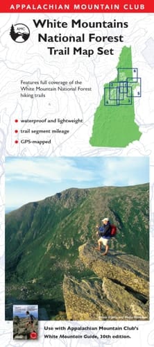 AMC White Mountain Guide Waterproof Map Set