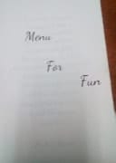 Menu for Fun