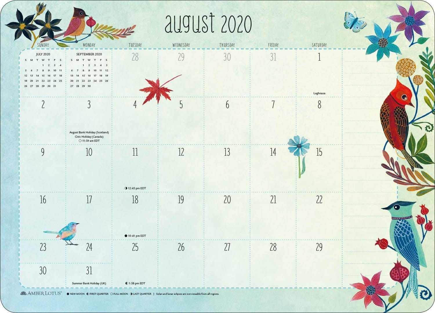 Geninne Zlatkis 2020-2021 Desk Pad Calendar