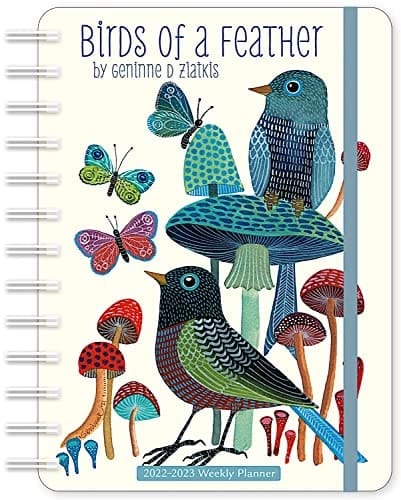 Geninne Zlatkis 2022 - 2023 On-the-Go Weekly Planner: 17-Month Calendar with Pocket (Aug 2022 - Dec 2023, 5" x 7" closed): Birds of a Feather