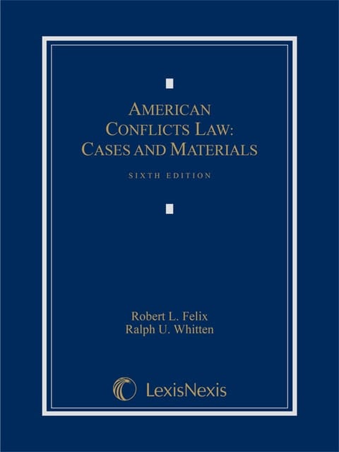 American Conflicts Law: Cases and Materials (2015)