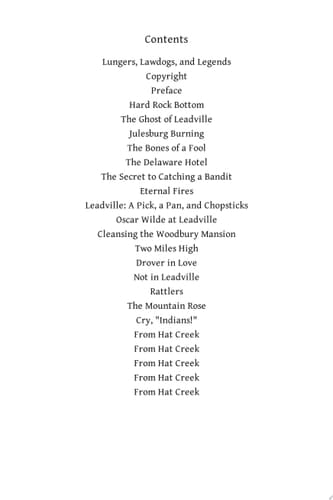 Lungers, Lawdogs, and Legends Boomtown Tales of Silver and Blood