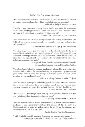 Founders, Keepers Why Founders Are Built to Fail, and What it Takes to Succeed