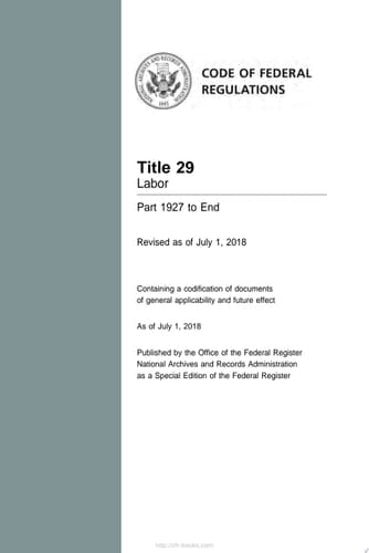 2018 CFR Annual Print Title 29 Labor Part 1927 to End