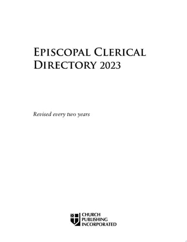 Episcopal Clerical Directory 2023