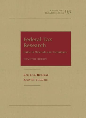 Federal Tax Research Guide to Materials and Techniques