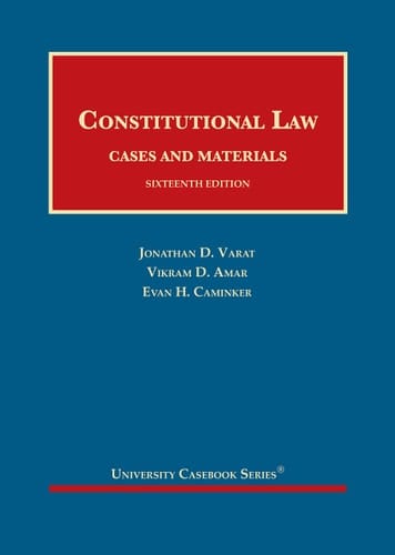 Constitutional Law Cases and Materials