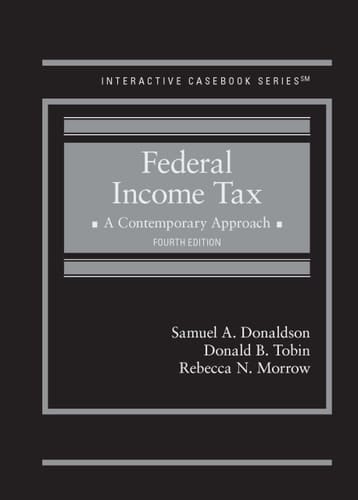 Federal Income Tax A Contemporary Approach