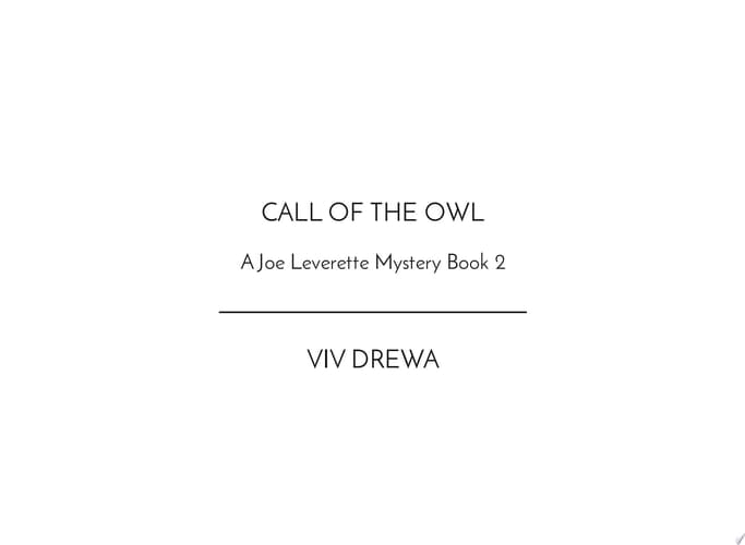 Call of the Owl
