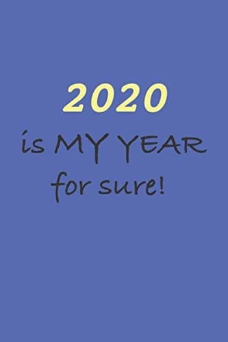 2020 Is My Year for Sure Mind Map with College Ruled Notebook / Journal - Write Down Your Inspirations / Ideas / Thoughts / Wishes and More for 2020 - Blue Edition