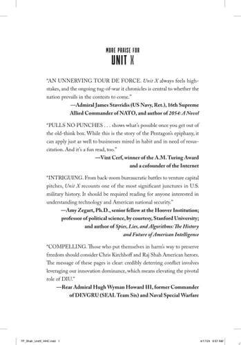 Unit X How the Pentagon and Silicon Valley Are Transforming the Future of War