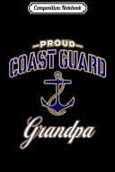 Composition Notebook Coast Guard Grandpa for Men Journal/Notebook Blank Lined Ruled 6x9 100 Pages