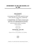 Enforcement of the Fair Housing Act Of 1968