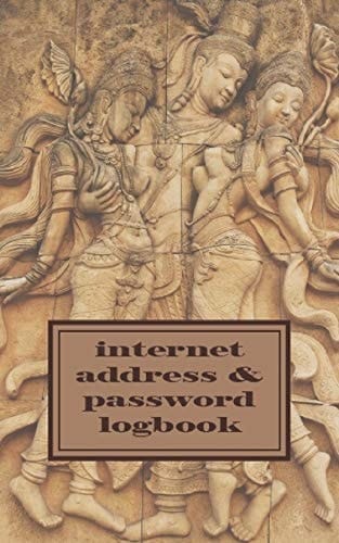 Thai Stone Carving Internet Password Logbook Internet Password Logbook Organizer. Keep Track of Usernames, Passwords, Web Addresses in One Easy & Organized Logbook