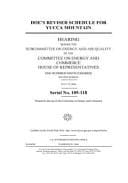 DOE's Revised Schedule for Yucca Mountain