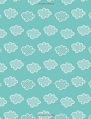 Cloud Notebook Blue Sky Journal Lined Ruled Page Paper for Kids Teen Girl Boy Women Lady Men Great for Writing Cute Diary Note Pad Planner School College Kawaii Basic Classic Simple Letter Composition Book (Large, 8. 5 X 11 Inch)
