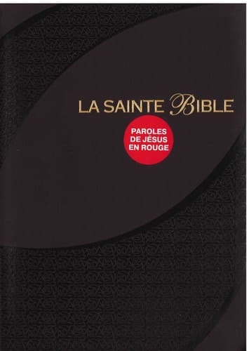 French Bible Brown Large Print Indexed Bonded Leather