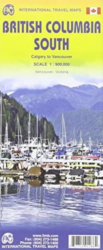 International Travel Maps, British Columbia South Calgary to Vancouver : Scale 1:900,000 : Vancouver, Victoria
