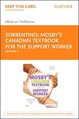 Mosby's Canadian Textbook for the Support Worker - Elsevier eBook on VST (Retail Access Card), 4e