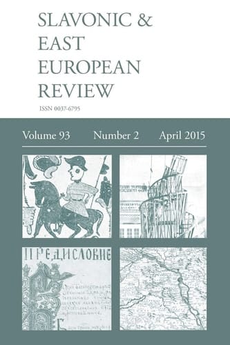 Slavonic & East European Review (93 2) April 2015