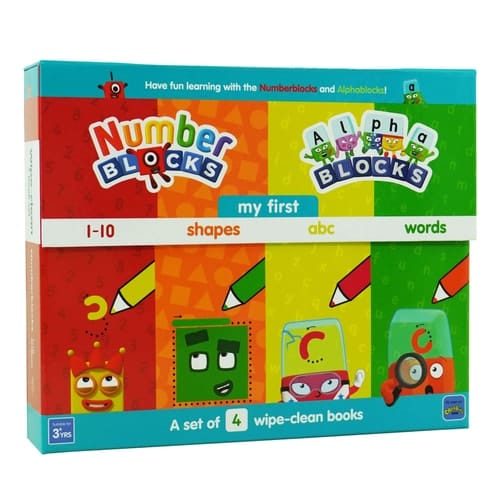 Numberblocks and Alphablocks First Numbers and Letters Wipe-Clean Pack