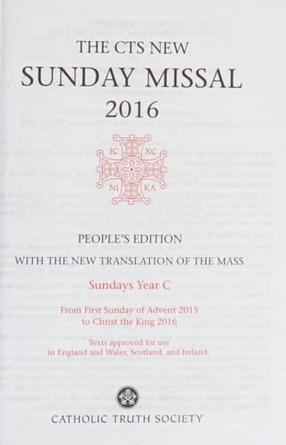 CTS Sunday Missal 2016