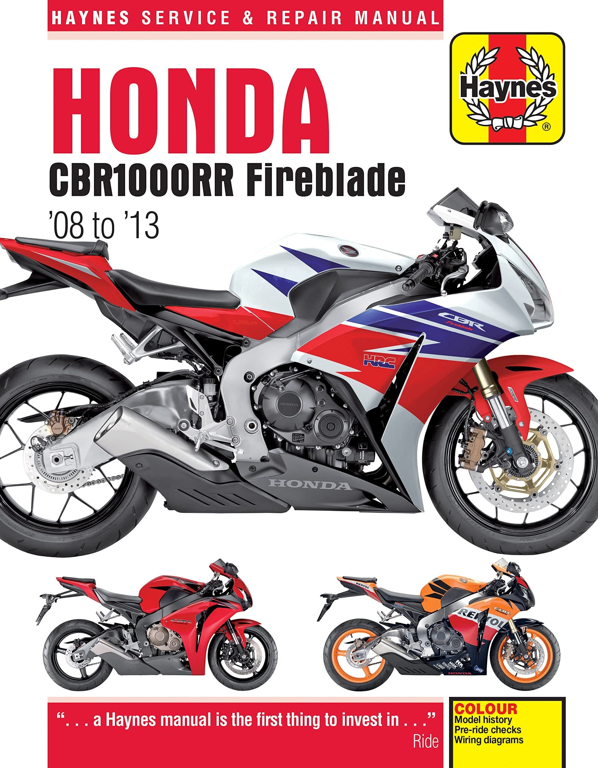 Honda CBR1000RR Fireblade '08 To '13