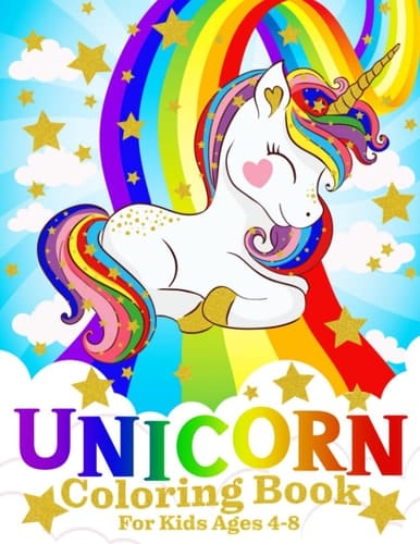 Unicorn Coloring Book for Kids Ages 4-8