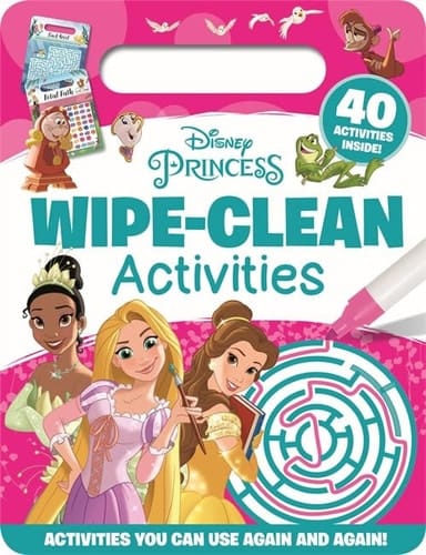 DISNEY PRINCESS Wipe-clean Activities